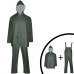 Costum De Ploaie Impermeabil Cu Glugă, Mărime Xxl Verde 2 Piese
