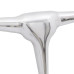 Decorațiune Pentru Perete Tip Cap De Taur, Aluminiu, 72 Cm, Argintiu