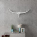 Decorațiune Pentru Perete Tip Cap De Taur, Aluminiu, 72 Cm, Argintiu
