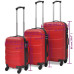 Set Valize Rigide, Roșu, 3 Buc., 45,5/55/66 Cm