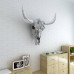 Decorațiune De Perete Tip Craniu, Aluminiu, Argintiu