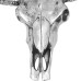 Decorațiune De Perete Tip Craniu, Aluminiu, Argintiu