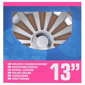 Proplus Capace Pentru Roți "Cosmos", Argintiu, 13" 4 Buc