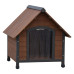 @Pet Cușcă De Câine Cu Clapete De Plastic Rustique Maro 76X76X72Cm