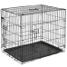 @Pet Cușcă Transport Câini, Negru, 50,8X30,5X35,5 Cm, Metal 15006