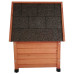 @Pet Casă De Pisici De Exterior, Maro, 57X45X43 Cm, Lemn