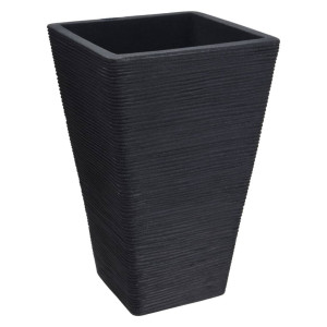 Progarden Ghiveci De Flori Cu Nervuri, Antracit, 55 Cm