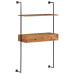 Birou De Perete, 90 X 40 X 170 Cm, Lemn Masiv De Acacia
