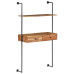 Birou De Perete, 90 X 40 X 170 Cm, Lemn Masiv De Acacia