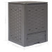 Compostor De Grădină, Maro, 60X60X83 Cm, 300 L Plastic Ratan