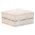 Canapea Puf Modulară Cu 4 Locuri, Bej, Material Textil