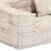 Canapea Puf Modulară Cu 2 Locuri, Bej, Material Textil