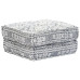 Canapea Puf Modulară Cu 2 Locuri, Gri Deschis, Material Textil