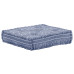 Canapea Puf Modulară Cu 3 Locuri, Indigo, Material Textil
