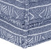 Canapea Puf Modulară Cu 4 Locuri, Indigo, Material Textil