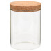 Borcane Din Sticlă Depozitare, Capac De Plută, 6 Buc., 650 Ml