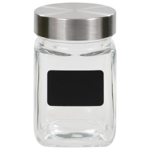 Borcane De Depozitare Cu Etichetă, 24 Buc., 300 Ml