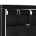 Dulap Cu Bare Și Compartimente, Negru, 150X45X175 Cm