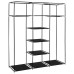 Dulap Cu Bare Și Compartimente, Negru, 150X45X175 Cm