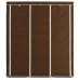 Dulap Cu Bare Și Compartimente, Maro, 150X45X175 Cm, Textil