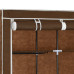 Dulap Cu Bare Și Compartimente, Maro, 150X45X175 Cm, Textil