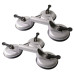 Proplus Dispozitive De Ridicare Cu Vid Cu 3 Ventuze, 2 Buc, Aluminiu