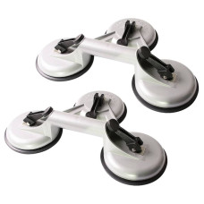 Proplus Dispozitive De Ridicare Cu Vid Cu 3 Ventuze, 2 Buc, Aluminiu