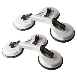 Proplus Dispozitive De Ridicare Cu Vid Cu 3 Ventuze, 2 Buc, Aluminiu