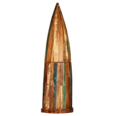 Dulap De Vinuri, 50 X 40 X 180 Cm, Lemn Masiv Reciclat