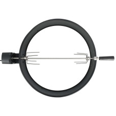 Set De Rotisor Cu Inel Pentru Grătar, Negru, 57 Cm