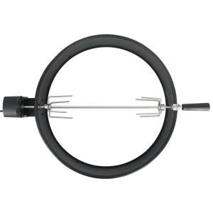 Set De Rotisor Cu Inel Pentru Grătar, Negru, 57 Cm