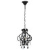 Candelabru Cu Mărgele, Negru, Rotund, E14