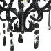 Candelabru Cu Mărgele, Negru, Rotund, E14