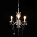 Candelabru Cu Mărgele, Alb, Rotund, 3 Becuri E14
