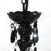 Candelabru Cu Mărgele, Negru, Rotund, 3 Becuri E14