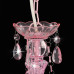Candelabru Cu Mărgele, Roz, Rotund, 3 Becuri E14
