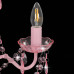Candelabru Cu Mărgele, Roz, Rotund, 3 Becuri E14