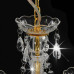 Candelabru Cu Mărgele, Auriu, Rotund, 3 Becuri E14