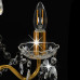 Candelabru Cu Mărgele, Auriu, Rotund, 3 Becuri E14