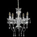 Candelabru Cu Mărgele De Cristal, Argintiu, Rotund, 5 X E14