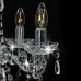 Candelabru Cu Mărgele De Cristal, Argintiu, Rotund, 5 X E14