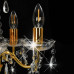 Candelabru Cu Mărgele De Cristal, Auriu, Rotund, 5 X E14