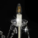 Candelabru Cu Mărgele, Alb, 8 Becuri E14