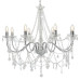 Candelabru Cu Mărgele, Argintiu, 8 Becuri E14