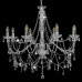 Candelabru Cu Mărgele, Argintiu, 8 Becuri E14