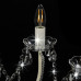 Candelabru Cu Mărgele, Alb, 12 Becuri E14
