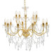 Candelabru Cu 2 Rânduri, Auriu, Becuri 15 X E14