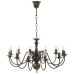 Candelabru Antichizat, Negru, 12 Becuri E14