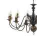 Candelabru Antichizat, Negru, 12 Becuri E14