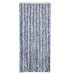 Perdea De Insecte, Albastru, Alb, Argintiu, 90X220 Cm, Chenille